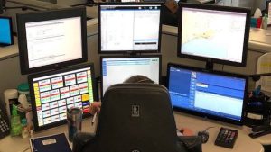 In her role, Brandy Osborne leads the Carteret County 911 Center and manages a staff of about 30 dispatchers and other personnel. Photo courtesy of Brandy Osborne.